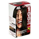 Garnier 100% Color Intense Gel-Creme Color, Permanent, Medium Brown 501