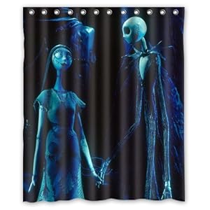 Amazon.com Jack And Sally Nightmare before christmas Shower Curtain 60\u0026quot; x 72\u0026quot; Amazon.com Jack And Sally Nightmare before christmas Shower Curtain 60\u0026quot; x 72\u0026quot;
