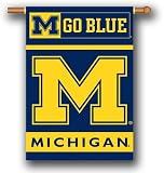 Michigan Wolverines 28x40 Banner Vertical Flag