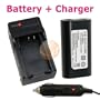 BATTERY + CHARGER FOR KODAK KLIC-8000 Z612 Z812 Z712
