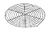 R & M International 13 Inch Round Non Stick Cooling Rack
