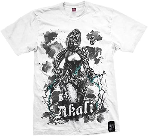 LOL League of Legends Akhasi Akali the Fist of Shadow T-shirt Short sleeves Top XXL Size