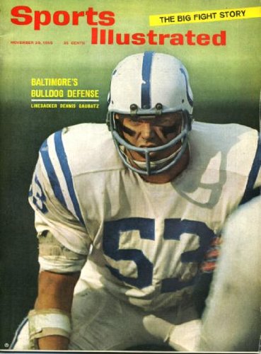 Sports Illustrated November 29 1965 Dennis Gaubtz/Baltimore Colts on Cover, Cassius Clay (Muhammed Ali) vs Floyd Patterson Fight Report, UCLA Beats USC for Rose Bowl Berth, Arfons Bothers Art & Walter