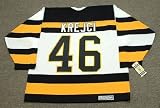 DAVID KREJCI Boston Bruins 1992 CCM Vintage Throwback Home NHL Hockey Jersey