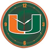 Miami (Fla.) WinCraft NCAA Round Clock