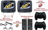 51QHUdcbfrL. SL160  New Black Pair Headrest 9 LCD Car Monitors with Region Free DVD player Sony Laser USB SD Inc. 32 Bit Game and 2 Wireless game controllers RCA Video input & RCA Video OutPut!