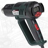 Produkt-Bild: Hei&szlig;luftpistole 2.000 Watt mit LCD-Display + 5-tlg. Zubeh&ouml;r - POW XQ6110