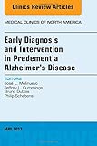 Early diagnosis and intervention in predementia Alzheimer's disease