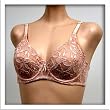 Venus 2 pack $84 LITE BROWN Lace Sheer Bra #2351