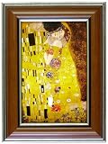 絵画　額付ポストカード　クリムト　キス
