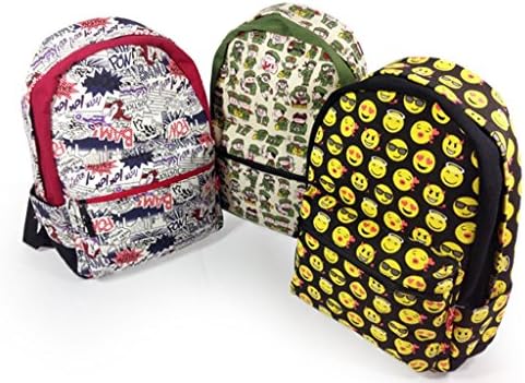 Remeehi Smiling Face Cartoon Casual Daypacks Emoji School Book Bags Backpack Back to School 2#