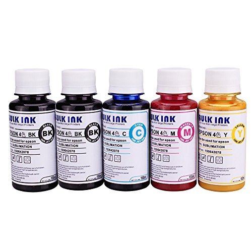 OSIR Sublimation Ink Heat Press Ink for Epson(non-OEM) Refillable Cartridges, CISS / Heat Transfer Printing;for mugs,t-shirts,plates,mouse mats etc.(1 cyan ,1 magenta,1 yellow ,2 black) OSIR Sublimation Ink Heat Press Ink for Epson(non-OEM) Refillable Cartridges, CISS / Heat Transfer Printing;for mugs,t-shirts,plates,mouse mats etc.(1 cyan ,1 magenta,1 yellow ,2 black)
