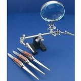 Double Third Hand Magnifier & 3 Cross Locking Tweezers