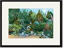 Black Framed/Matted Print 17x23, Garden