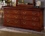 Home Elegance Louis Phillippe Style 6 Drawer Dresser Cherry finish 599-5