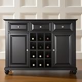 Crosley Furniture KF42001DBK Cambridge Buffet Server Cabinet