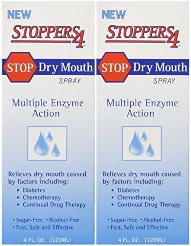 Stoppers 4 Dry Mouth Spray 4 Fl.oz (Pack of 2) by Stoppers4