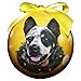 E&S Pets Australian Cattle Dog Christmas Ornament Shatter Proof Ball
