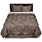 Home Kissing Pleat Comforter Set - Latte
