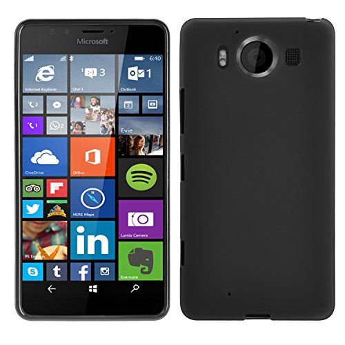 Microsoft Lumia 950 case, KuGi ® High quality ultra-thin TPU Soft Case Cover for Microsoft Lumia 950 smartphone. (Black)