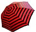 Apparel : Punk Rock Retro RED STRIPE Collapsible Rain Umbrella