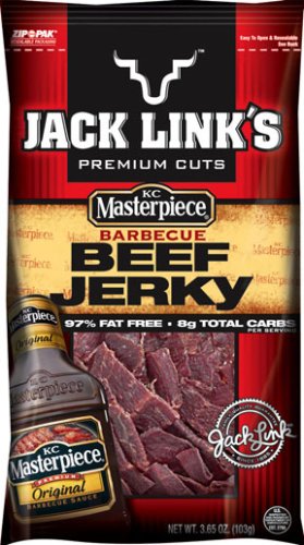 Jack Link's Beef Jerky, KC Masterpiece, 3.65-Ounce Packages (Pack of 6) by Beef Jerky