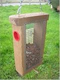 WOODEN FEEDER WITH PERCH & 2 kg Pack of Peanuts