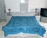 Home Decor Mirror & Silk Embroidery Work Cotton Bed Sheet Bedspread