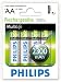Electronics : Philips Multilife AA 1.2V NiMH - Nickel-Metal Hydride - Rechargeable Batteries - MEGA HIGH CAPACITY 2300 mAh For Longer Performance! - Ideal For Use With Digital Cameras, Portable MP3 Players, RC Toys etc (supplied in 1 x pack of 4)