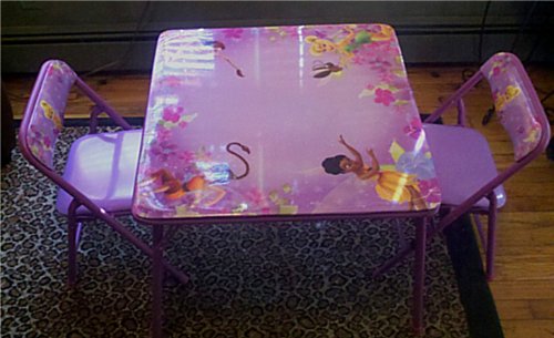 Disney 3 Piece Fairies Erasable Table and Chair Set