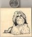 Detailed Shih Tzu Dog Rubber Stamp - Wood Mounted