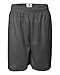 Adult mesh athletic shorts. (Graphite) (Large)