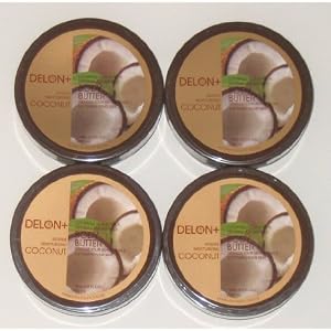 6.9 Oz DELON Intense Moisturizing Coconut Body Butter (4-pack)