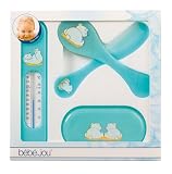 bébé-jou 625057 Geschenkset Kamm+Bürste, Thermo, Mani-Set, türkis