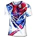 WUKE Men's Casual Spider Short T-shirt