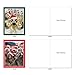 The Best Card Company - 10 Christmas Animal Cards with Envelopes - Boxed Assorted Season's Greetings, Holiday Set (4 x 5.12 Inch) - Holiday Animal Selfie M2373XSG