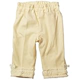 《H28年秋冬物》(日本製) Pample Mousse(パンプルムース) ブライトスムースジャガード裾レースリボン7分丈パンツ 80cm/CR NO.DP-63305