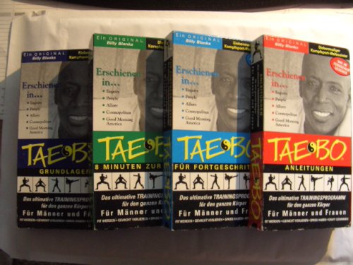 Tae-Bo - 4 VHS Kassetten - mit Billy Blanks (Siebenmaliger Kampfsport-Weltmeister)