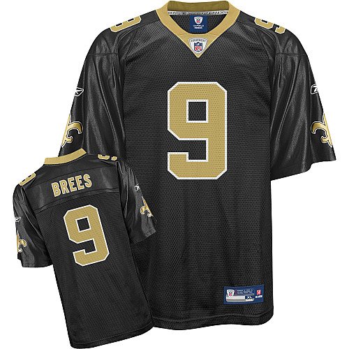 NFL New Orleans Saints Drew Brees Replica Team Color Jersey - Youth HOME/BLACK XL