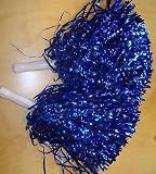 CHEERLEADER POMPOMS BLAU Tanzwedel Puschel Tanzpuschel Wedel Ponpons Pompons