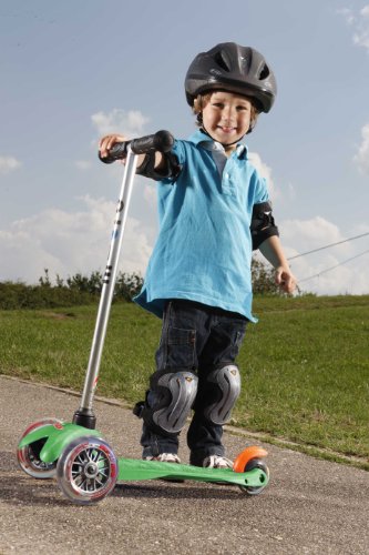 Where to buy mini kick Scooter - GREEN, for kids age 3-5. Winner of the Oppenheim Toy Portfolio Gold and Platinum Award Seals 2009 - ALSO available in Aqua, Orange, Blue, Pink and NEW Yellow