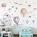 Jungle Animals Stickers Elephant Deer DIY Children Mural Decals Kids Room Wall Decor Baby Bedroom Nursery Decoration (Balloon)