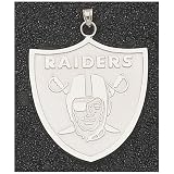 LogoArt Oakland Raiders Sterling Silver Team Logo Pendant