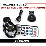 Emetteur Transmetteur FM Lecteur MP3 Allume cigare mp4 iphone ipod nano carte sdpar Destockopromo