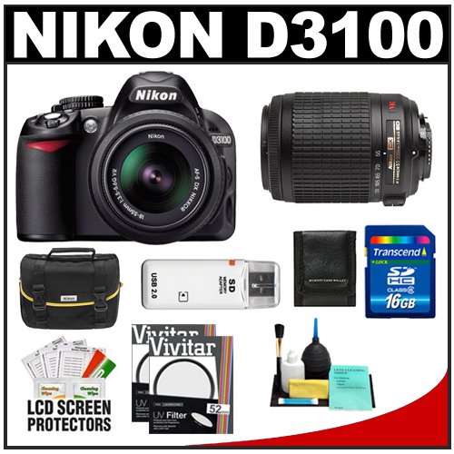 Nikon D3100 Digital SLR Camera & 18-55mm VR + 
