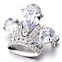 Clear Swarovski Crystal Crown Brooches And Pins