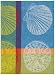 100% Cotton Jacquard Sand Shells Turquoise Dishtowel 18" X 28" Set / 6