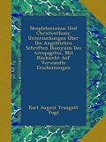 Neoplatonismus Und Christenthum: Untersuchungen Über Die Angeblichen Schriften Dionysius Des Areopagiten, Mit Rücksicht Auf Verwandte Erscheinungen