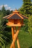 Wunderschoenes Vogelhaus mit Staender, behandelt