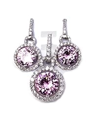 Sterling Silver Sets With Cubic Zirconia